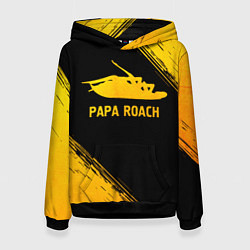 Женская толстовка Papa Roach - gold gradient