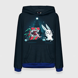 Толстовка-худи женская Подарок - мимик, цвет: 3D-синий