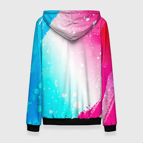 Женская толстовка Paramore neon gradient style / 3D-Черный – фото 2