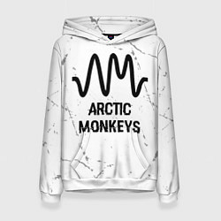 Женская толстовка Arctic Monkeys glitch на светлом фоне