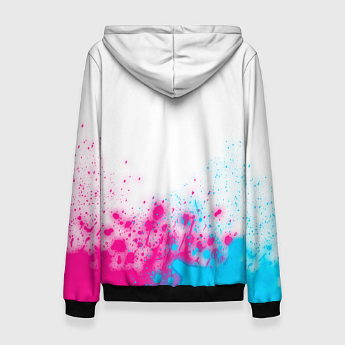 Женская толстовка Pantera neon gradient style посередине / 3D-Черный – фото 2