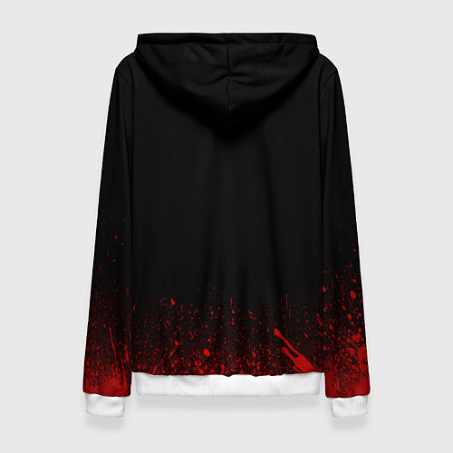 Женская толстовка Thirty seconds to mars skulls / 3D-Белый – фото 2