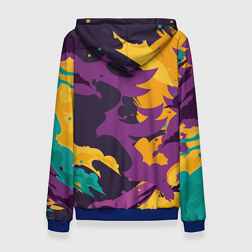 Женская толстовка Стильный хиппи в очках / 3D-Синий – фото 2