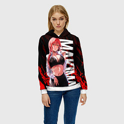 Толстовка-худи женская Макима в офисной одежде, цвет: 3D-белый — фото 2