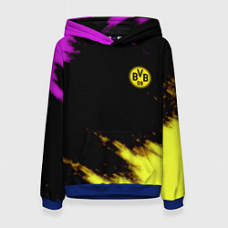 Толстовка-худи женская Borussia Dortmund sport, цвет: 3D-синий
