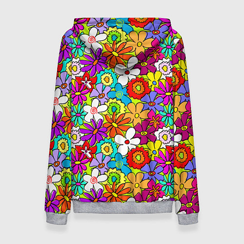 Женская толстовка Floral multicolour / 3D-Меланж – фото 2