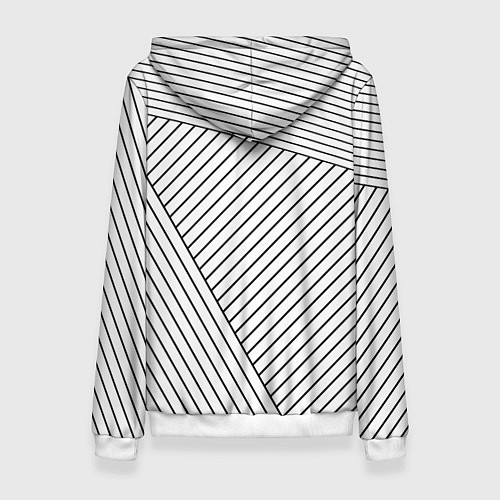 Женская толстовка Символ GTA 6 на светлом фоне с полосами / 3D-Белый – фото 2