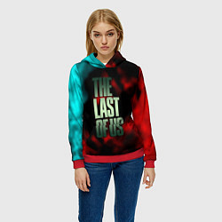 Толстовка-худи женская The last of us fire, цвет: 3D-красный — фото 2