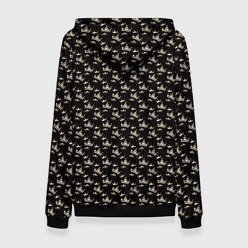 Женская толстовка Паттерн короны / 3D-Черный – фото 2