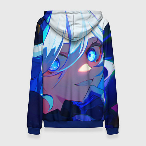 Женская толстовка Геншин Импакт Фурина / 3D-Синий – фото 2