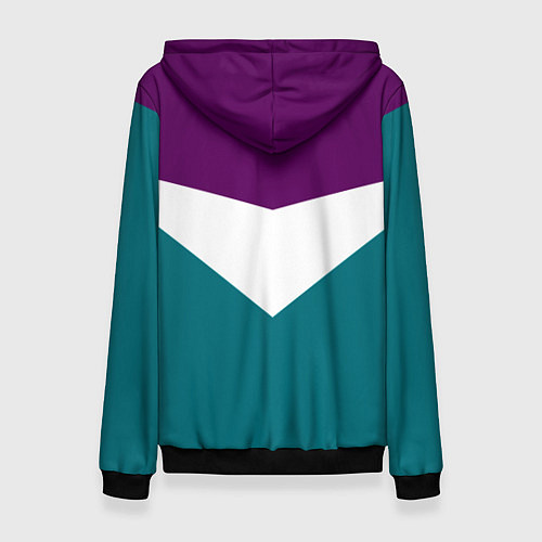 Женская толстовка FIRM темная сирень и бирюза / 3D-Черный – фото 2