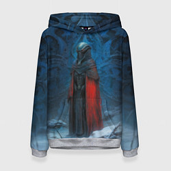 Толстовка-худи женская Ксеноморф в одеяниях, цвет: 3D-меланж