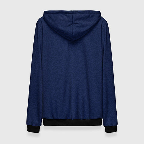 Женская толстовка Однотонный тёмно-синий текстура / 3D-Черный – фото 2