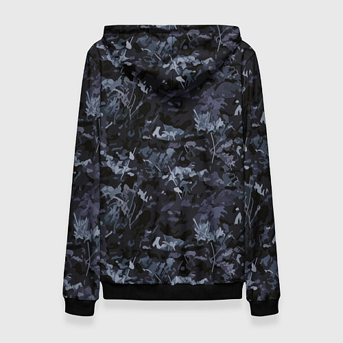 Женская толстовка Белый тигр солдат / 3D-Черный – фото 2