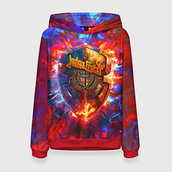Толстовка-худи женская Invincible shield - Jadas Priest, цвет: 3D-красный