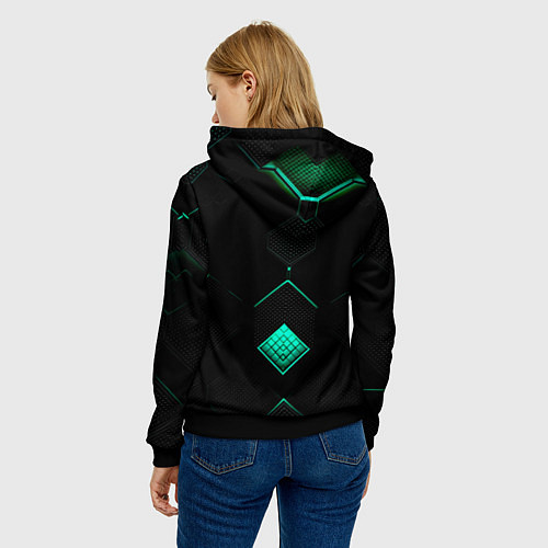 Женская толстовка Доспехи будущего / 3D-Черный – фото 4
