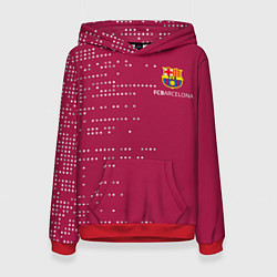 Женская толстовка Футбольный клуб Барселона - бордовый