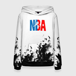 Толстовка-худи женская Basketball краски, цвет: 3D-черный