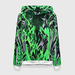 Женская толстовка Сталь и зелёная энергия