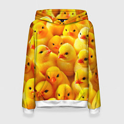 Женская толстовка С желтыми цыплятами