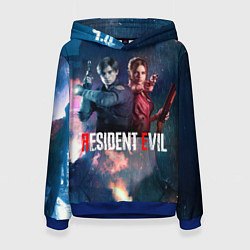 Толстовка-худи женская Resident Evil game color, цвет: 3D-синий