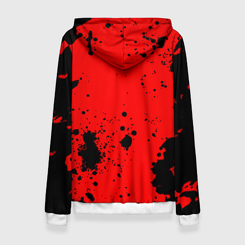Женская толстовка BMW краски текстура красный / 3D-Белый – фото 2