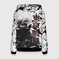 Толстовка-худи женская Kaneki Ken - Токийский Гуль, цвет: 3D-черный