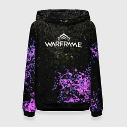 Женская толстовка Warframe брызги неоновых красок