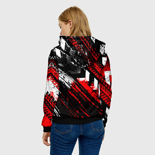 Женская толстовка Mitsubishi - sport style / 3D-Черный – фото 4