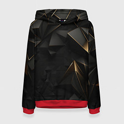Толстовка-худи женская Black gold luxury, цвет: 3D-красный