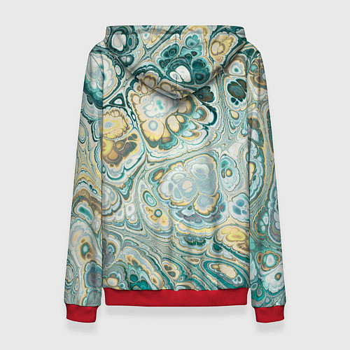 Женская толстовка Абстрактный разноцветный узор / 3D-Красный – фото 2