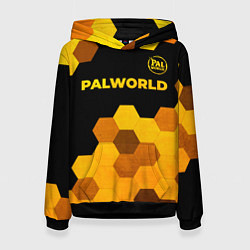 Толстовка-худи женская Palworld - gold gradient посередине, цвет: 3D-черный