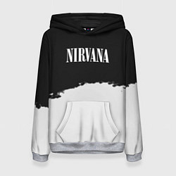 Толстовка-худи женская Nirvana текстура, цвет: 3D-меланж