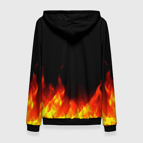 Женская толстовка Адский Пёс / 3D-Черный – фото 2