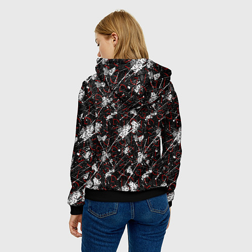 Женская толстовка Пауэр - Chainsaw Man / 3D-Черный – фото 4