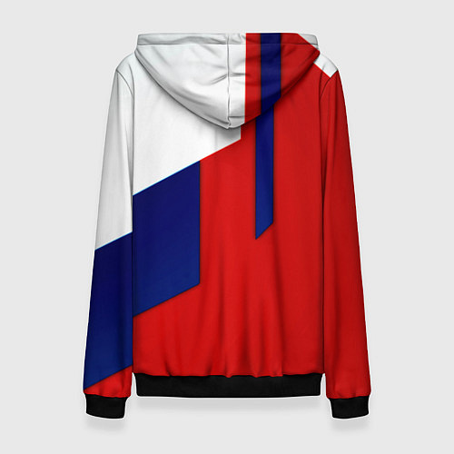 Женская толстовка Спортивная текстура герб России / 3D-Черный – фото 2