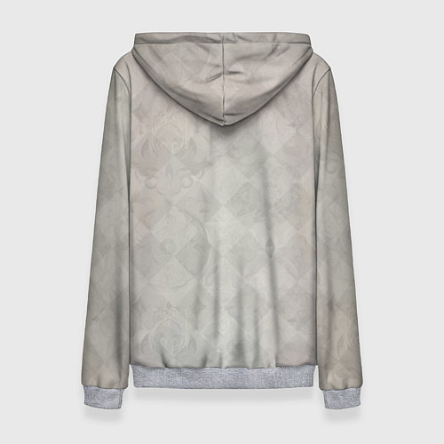 Женская толстовка Влюблённый кролик в свитере с сердцем / 3D-Меланж – фото 2