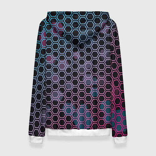 Женская толстовка Sport шестигранники / 3D-Белый – фото 2