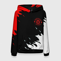 Толстовка-худи женская Manchester United flame fc, цвет: 3D-черный