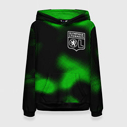 Толстовка-худи женская Lyon sport halftone, цвет: 3D-черный