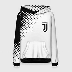 Толстовка-худи женская Juventus sport black geometry, цвет: 3D-черный