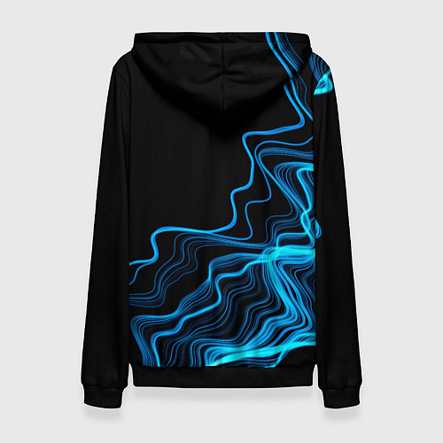 Женская толстовка Nazareth sound wave / 3D-Черный – фото 2