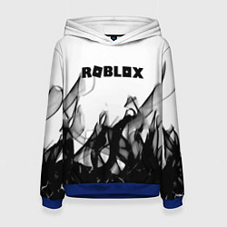 Толстовка-худи женская Roblox flame текстура, цвет: 3D-синий