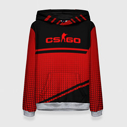 Толстовка-худи женская CS GO geometry sport, цвет: 3D-меланж