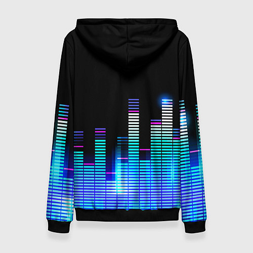 Женская толстовка Deftones эквалайзер / 3D-Черный – фото 2