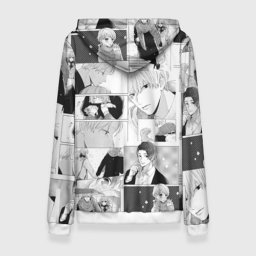 Женская толстовка Манга - Любовь с кончиков пальцев / 3D-Белый – фото 2