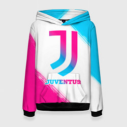 Женская толстовка Juventus neon gradient style