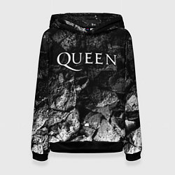 Толстовка-худи женская Queen black graphite, цвет: 3D-черный