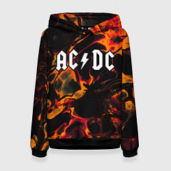 Женская толстовка AC DC red lava