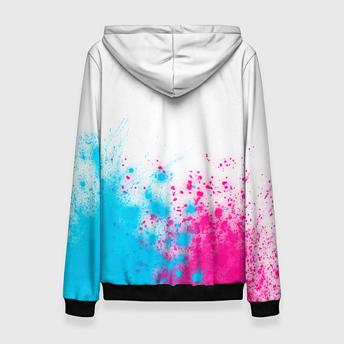 Женская толстовка Sporting neon gradient style посередине / 3D-Черный – фото 2